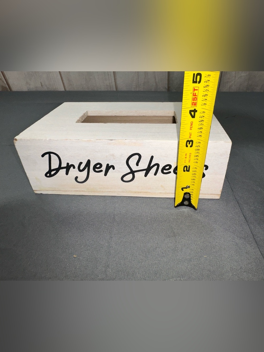 Dryer Sheet Wooden Box Storage - Picture 7 of 8
